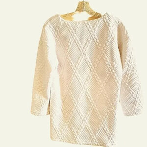 ACHEILRY unique textured sweatshirt with multiple weave patterns Size Small